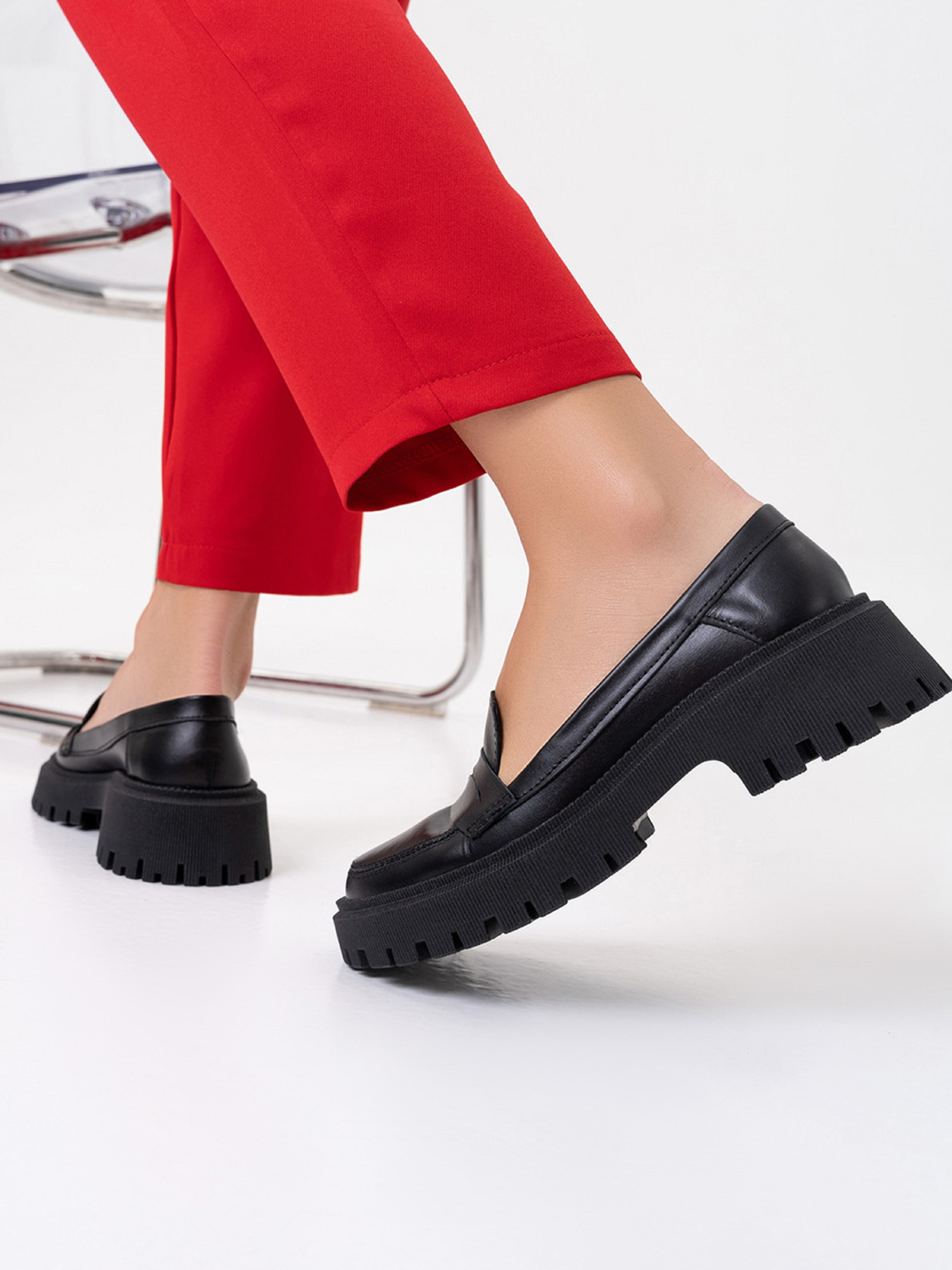 Лоферы ISSA Plus модель OB2-414_черный Фото