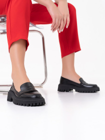 Лоферы ISSA Plus модель OB2-414_черный Фото