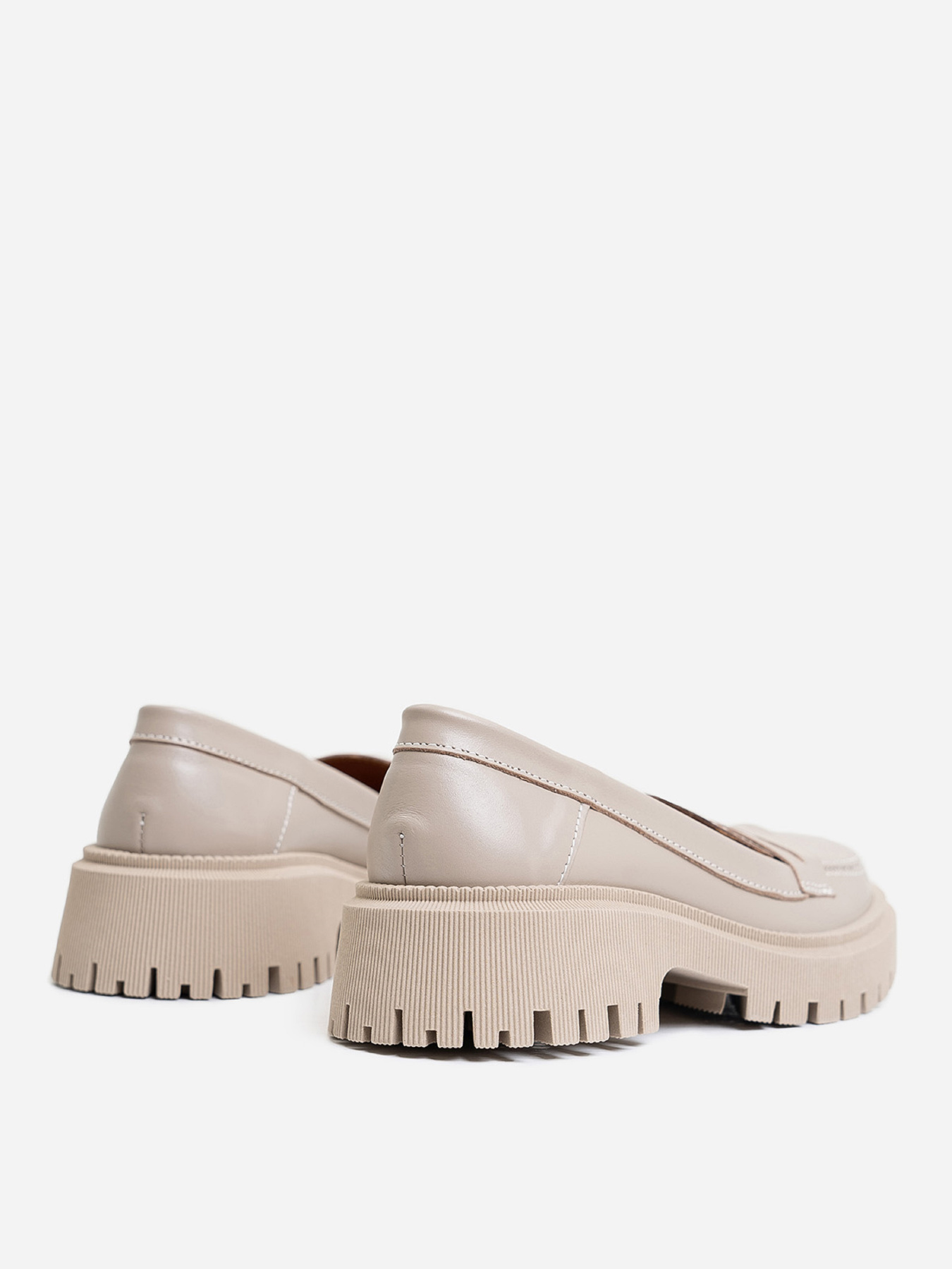 Лоферы ISSA Plus модель OB2-414_бежевый Фото