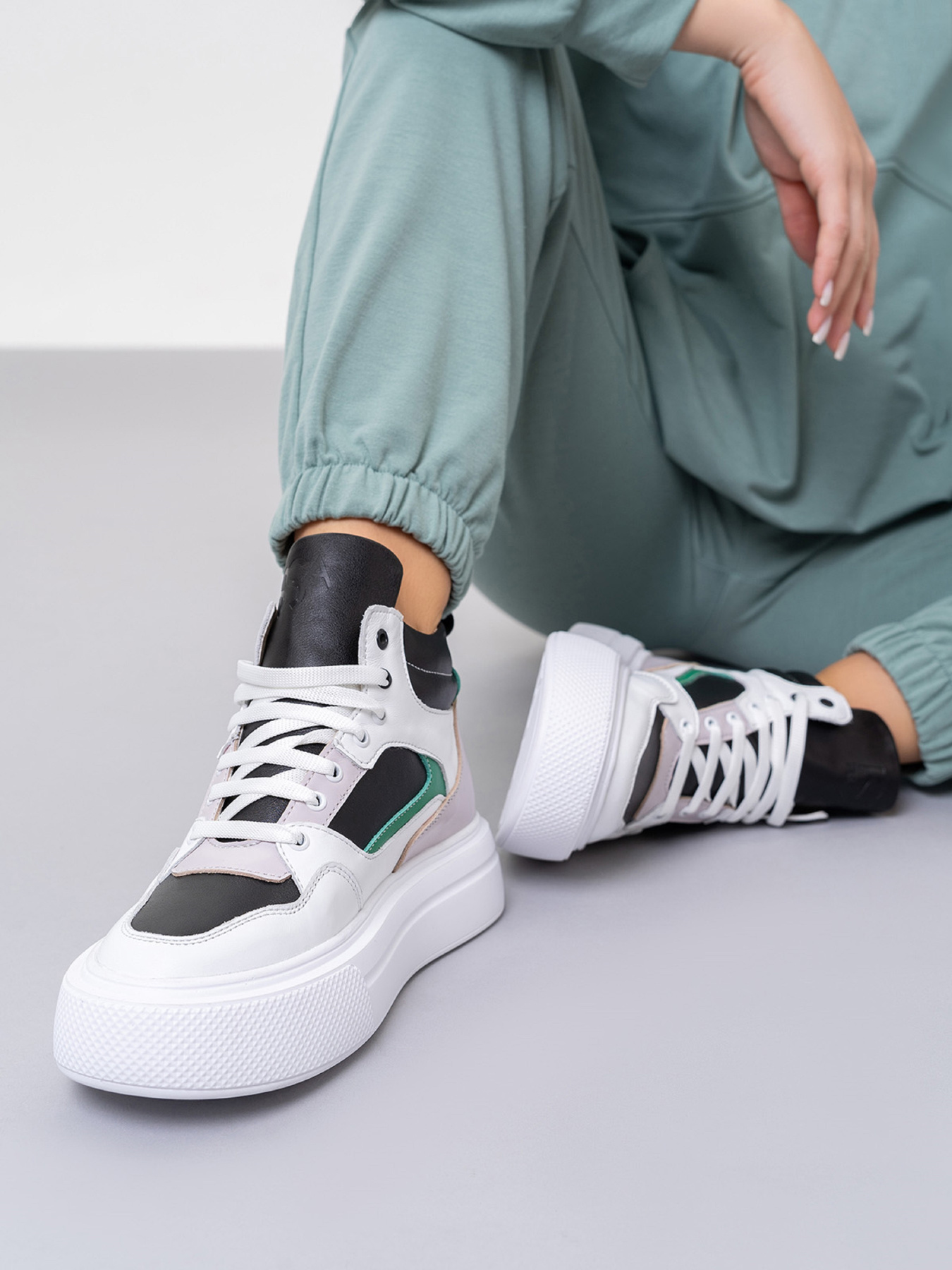 Кеди високі ISSA Plus модель OB2-420_белый Кеди високі ISSA Plus модель OB2-420_белый Фото