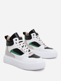 Кеди високі ISSA Plus модель OB2-420_белый Кеди високі ISSA Plus модель OB2-420_белый Фото