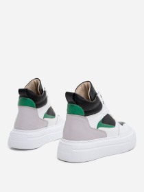 Кеди високі ISSA Plus модель OB2-420_белый Кеди високі ISSA Plus модель OB2-420_белый Фото