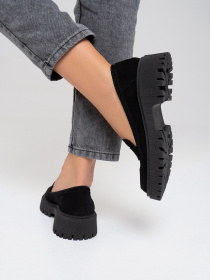 Лоферы ISSA Plus модель OB2-415_черный Фото