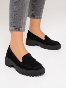 Лоферы ISSA Plus модель OB2-415_черный Фото