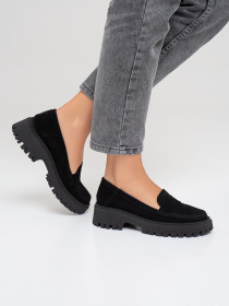 Лоферы ISSA Plus модель OB2-415_черный Фото