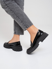 Лоферы ISSA Plus модель OB2-416_черный Фото