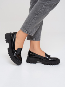 Лоферы ISSA Plus модель OB2-416_черный Фото