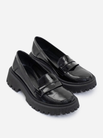 Лоферы ISSA Plus модель OB2-416_черный Фото