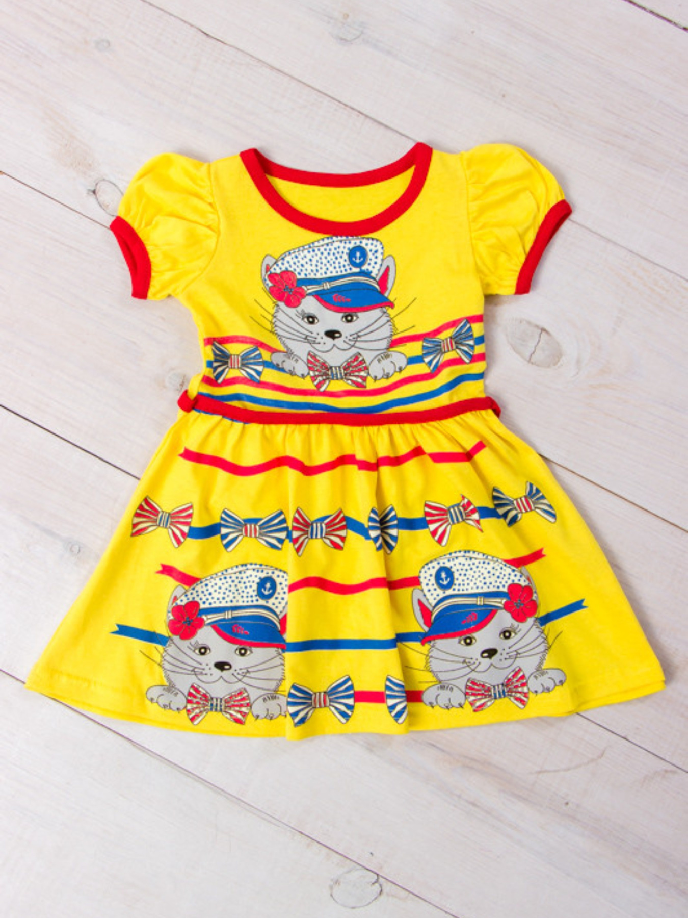 Платье мини Носи своє модель 6089-001-33-zhovtij-kotiki Фото