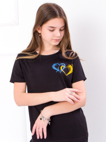 Футболка Носи своє модель 6021-t-serce-chornij Фото