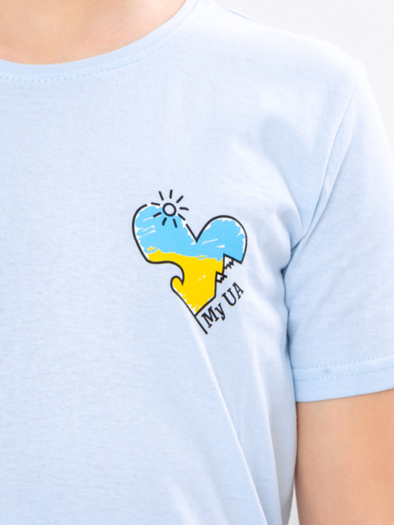 Футболка Носи своє модель 6021-serce-svtlo-blakitnij Фото