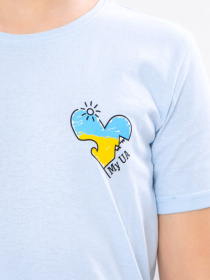 Футболка Носи своє модель 6021-serce-svtlo-blakitnij Фото