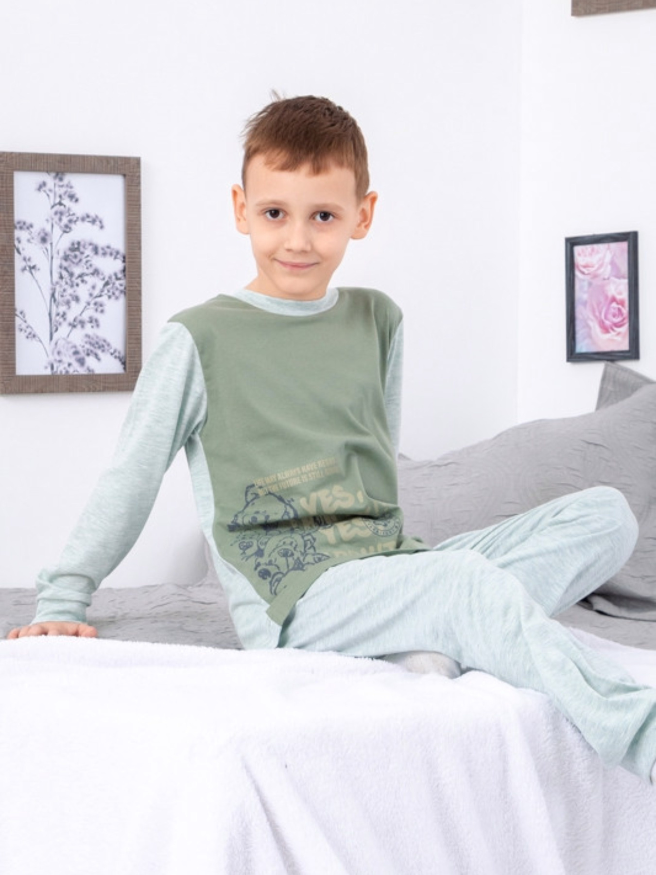 Пижама Носи своє модель 6076-001-33-4-zelenij-melanzh Фото