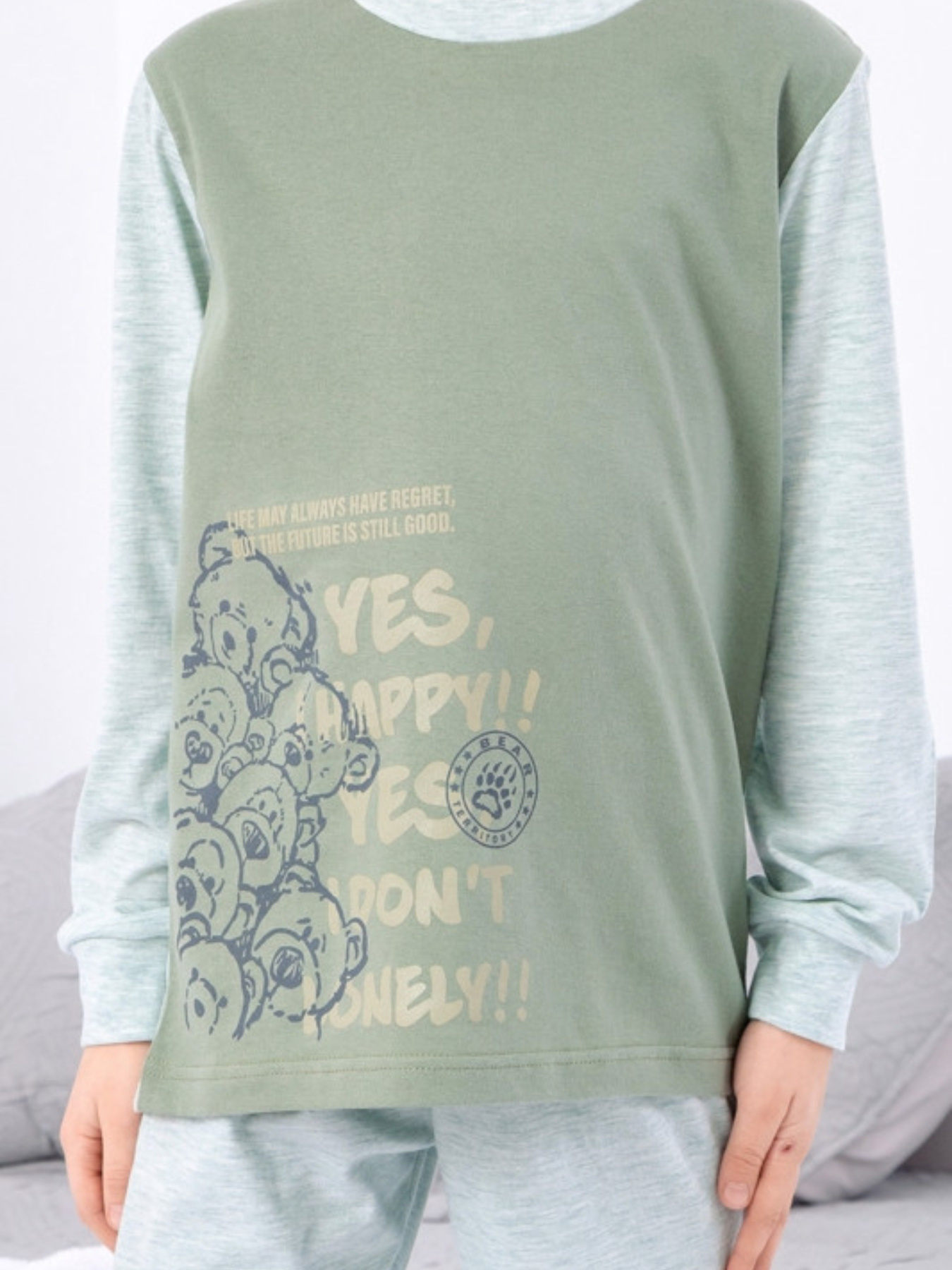 Пижама Носи своє модель 6076-001-33-4-zelenij-melanzh Фото