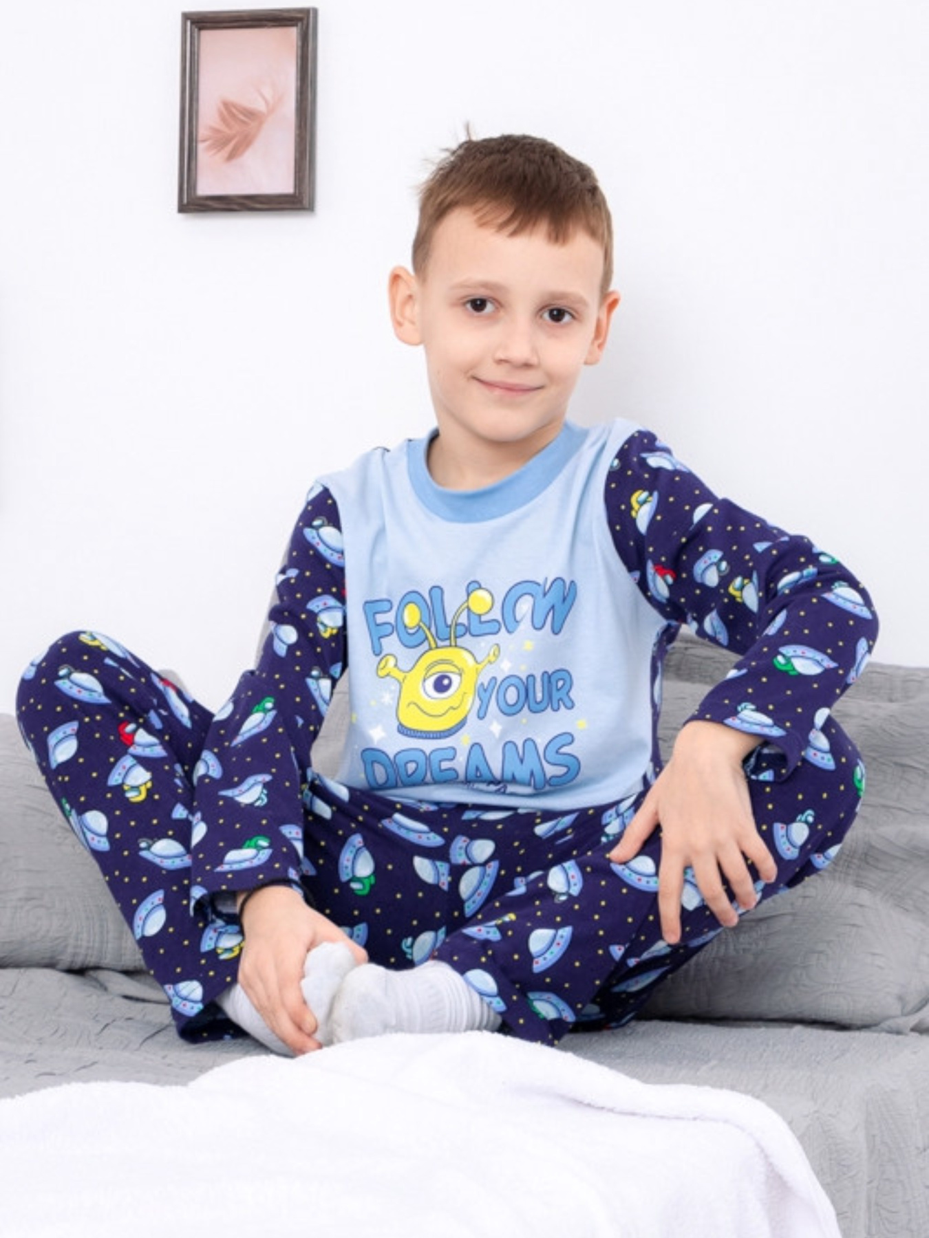 Пижама Носи своє модель 6076-002-33-4-kosmos-temno-sinj Фото