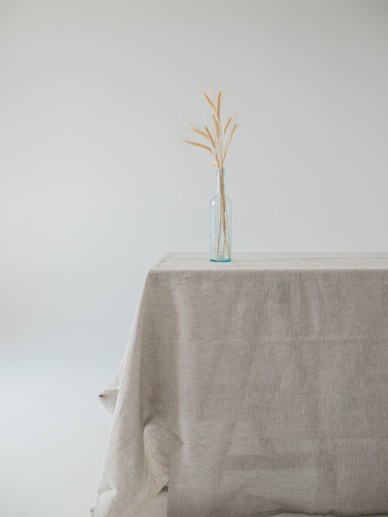 Скатертина з льону однотонна в кольорі "Еко" GNIZDO Модель LTMC-001-S Фото