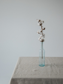 Скатертина з льону однотонна в кольорі "Еко" GNIZDO модель LTMC-001-S Скатертина з льону однотонна в кольорі "Еко" GNIZDO модель LTMC-001-S Фото