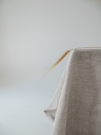 Скатертина з льону однотонна в кольорі "Еко" GNIZDO модель LTMC-001-S Скатертина з льону однотонна в кольорі "Еко" GNIZDO модель LTMC-001-S Фото