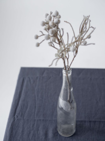 Скатертина з льон однотонна в кольорі "Графіт" GNIZDO модель LTMC-005-S Скатертина з льон однотонна в кольорі "Графіт" GNIZDO модель LTMC-005-S Фото