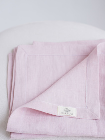 Набір з 2-х столових серветок з льону класичних однотонних в кольорі "Пильна троянда" GNIZDO модель LCTNMC-007 Набір з 2-х столових серветок з льону класичних однотонних в кольорі "Пильна троянда" GNIZDO модель LCTNMC-007 Фото