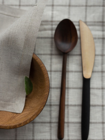 Набір з 2-х столових серветок з льону класичних однотонних в кольорі "Еко" GNIZDO модель LCTNMC-001 Набір з 2-х столових серветок з льону класичних однотонних в кольорі "Еко" GNIZDO модель LCTNMC-001 Фото