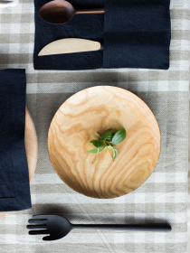 Конверти для столових приборів з льону в темно-синьому кольорі GNIZDO модель LEC-010 Фото