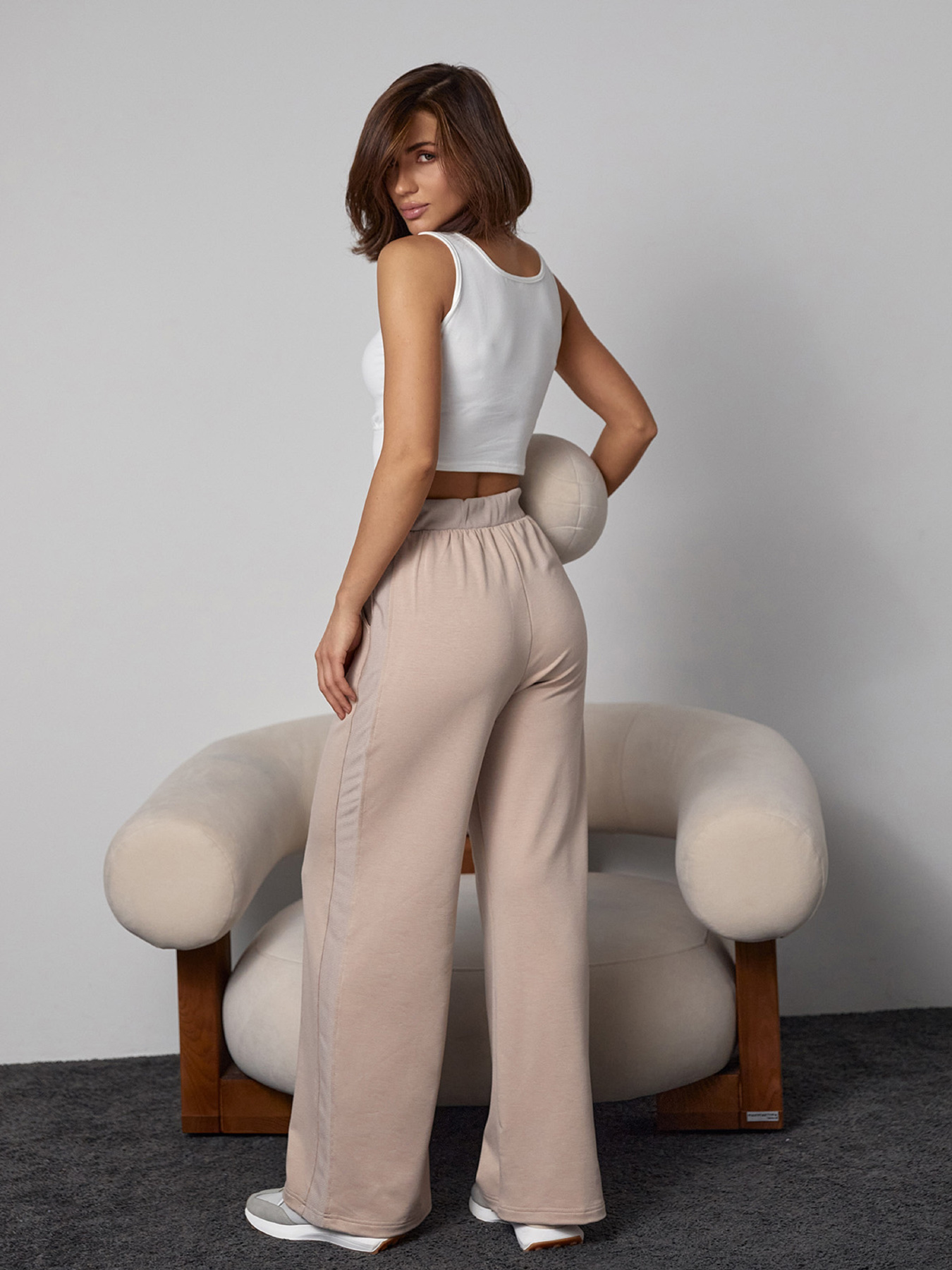 Палаццо ISSA Plus модель 14303_бежевый Фото