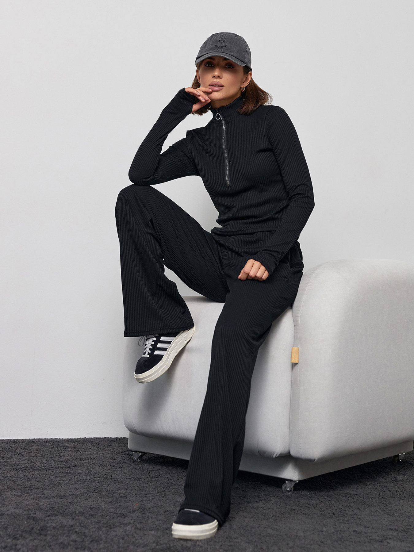 Костюм ISSA Plus модель SA-507_черный Фото