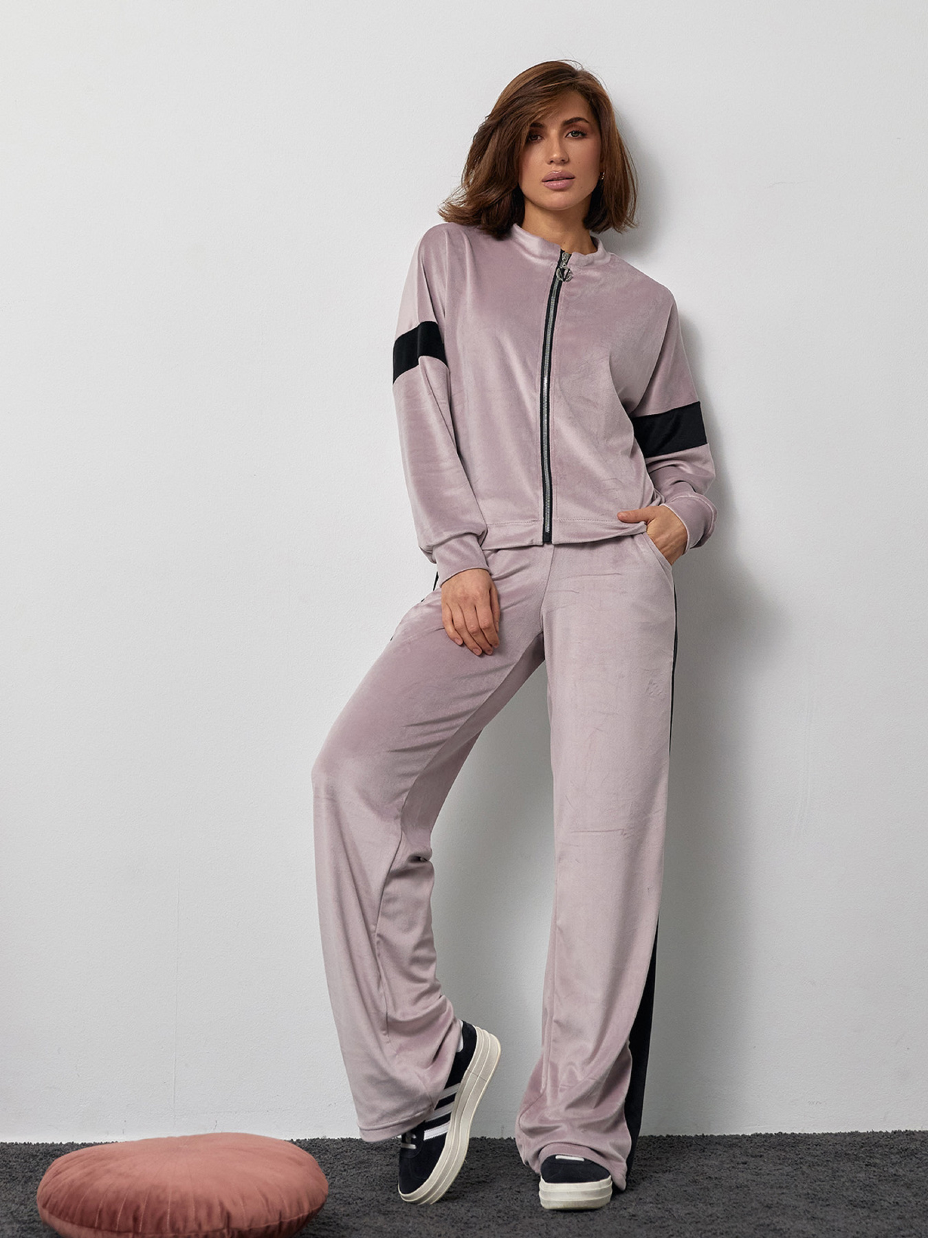 Спортивный костюм ISSA Plus модель SA-503_бежевый Фото