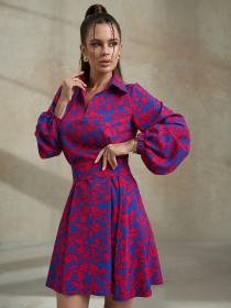 Платье мини ISSA Plus модель 14477_синий Фото