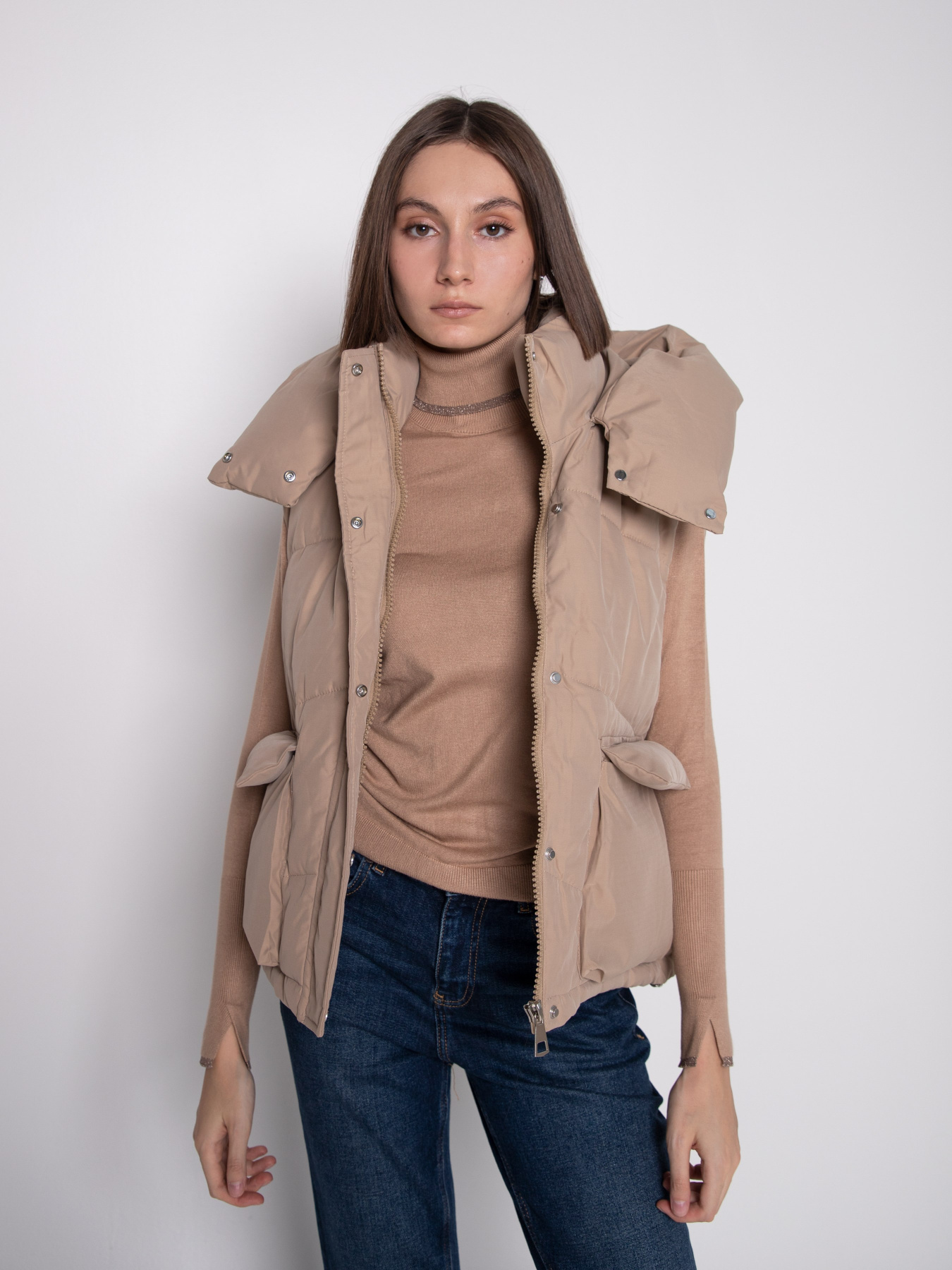 Утепленный жилет URBAN TRACE модель Z758_KHAKI Фото