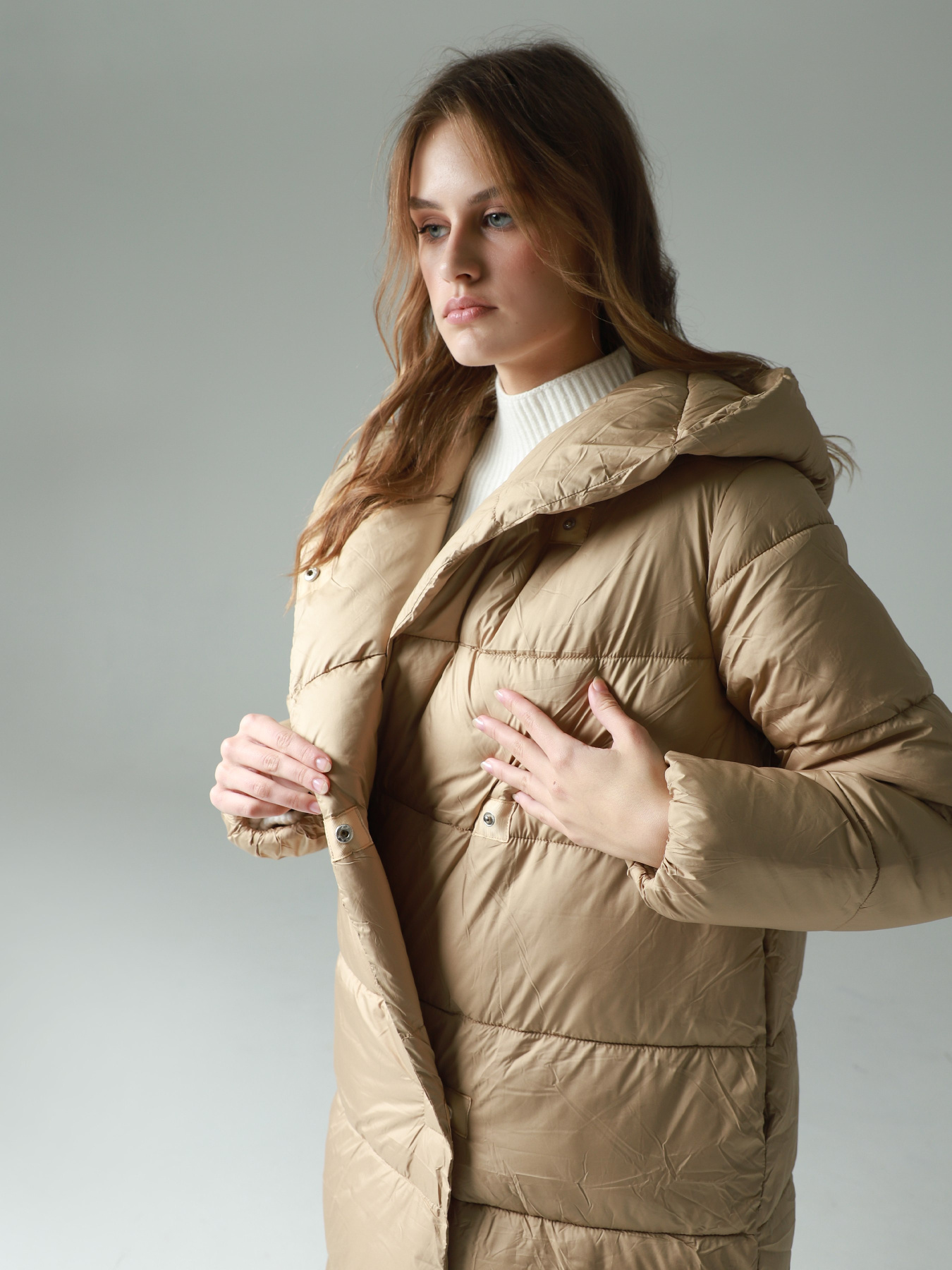 Зимняя куртка URBAN TRACE модель LA603-BEIGE Фото