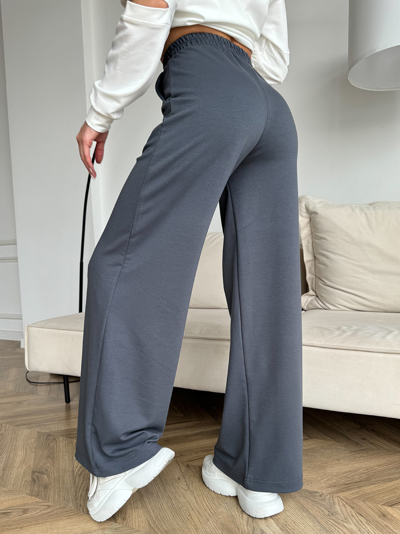 Штани палаццо ISSA Plus модель 13170_серый Фото