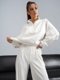 Спортивний костюм ISSA Plus модель 14472_молочный Фото