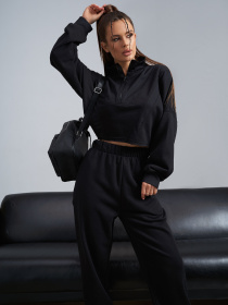 Спортивний костюм ISSA Plus модель 14473_черный Фото