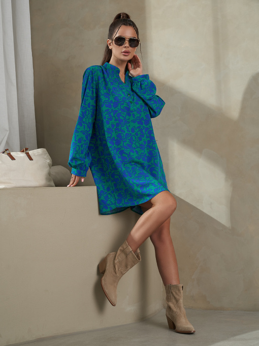 Платье мини ISSA Plus модель 14478_синий Фото