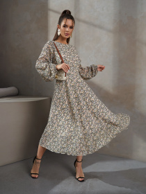 Платье миди ISSA Plus модель 14480_мультиколор Фото