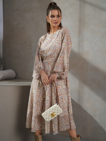 Платье миди ISSA Plus модель 14482_мультиколор Фото