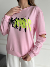 Світшот ISSA Plus модель 14487_розовый Фото