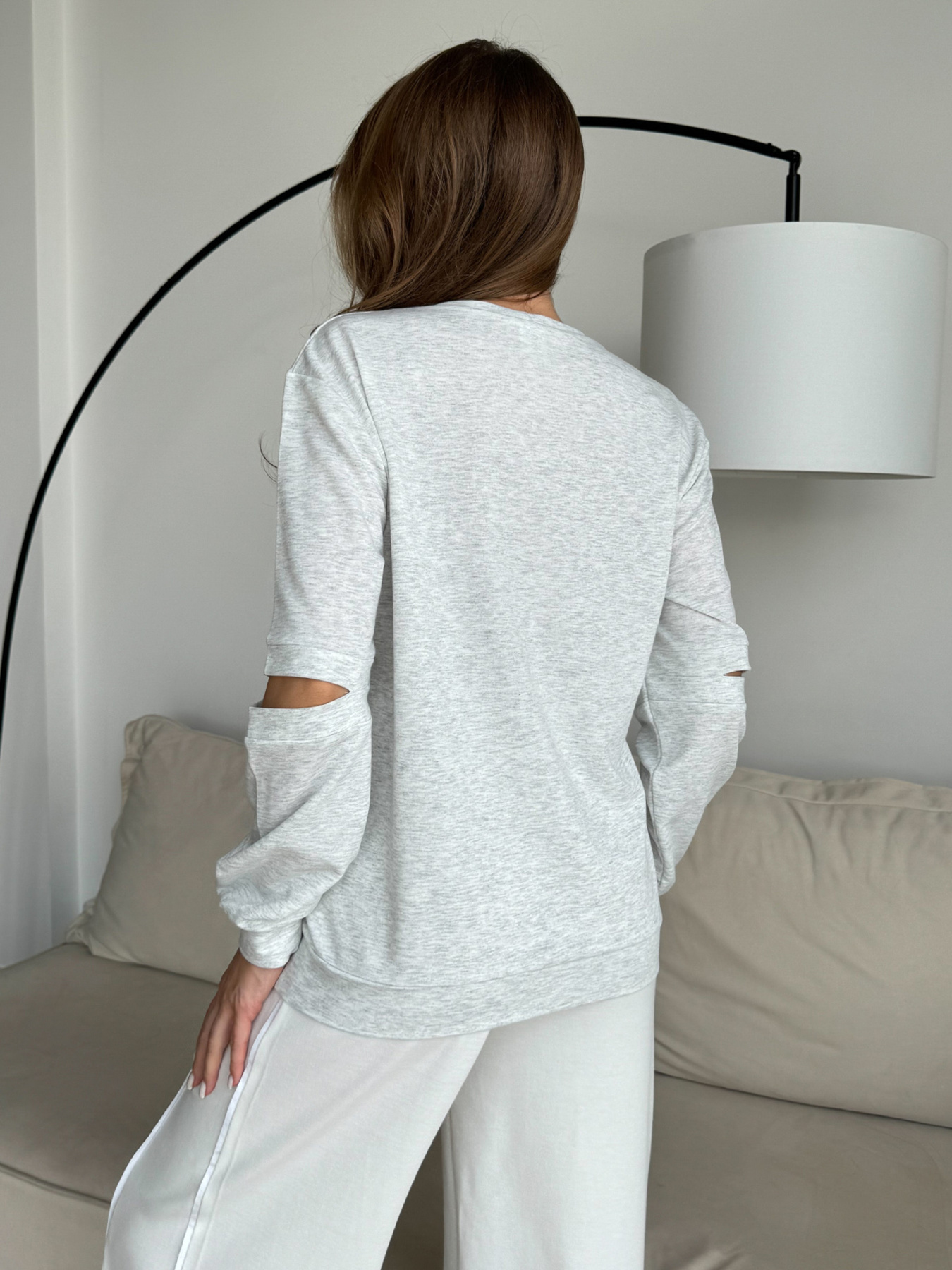 Свитшот ISSA Plus модель 14487_светло_серый Фото