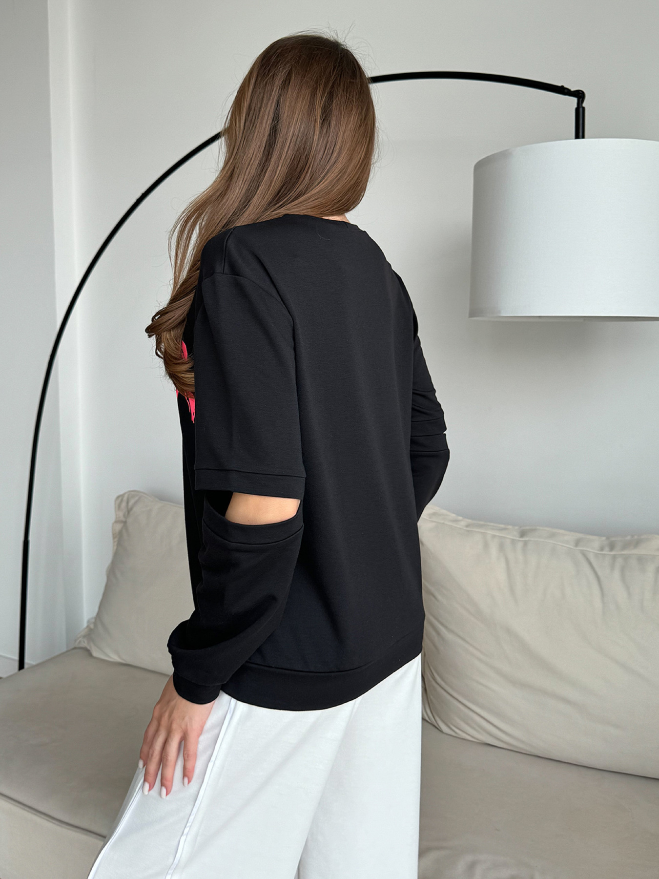 Світшот ISSA Plus модель 14487_черный Фото