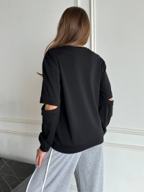 Свитшот ISSA Plus модель 14488_черный Фото