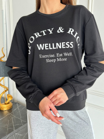 Свитшот ISSA Plus модель 14488_черный Фото