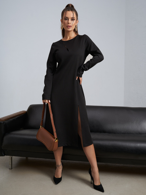 Сукня міді ISSA Plus модель 14492_черный Фото