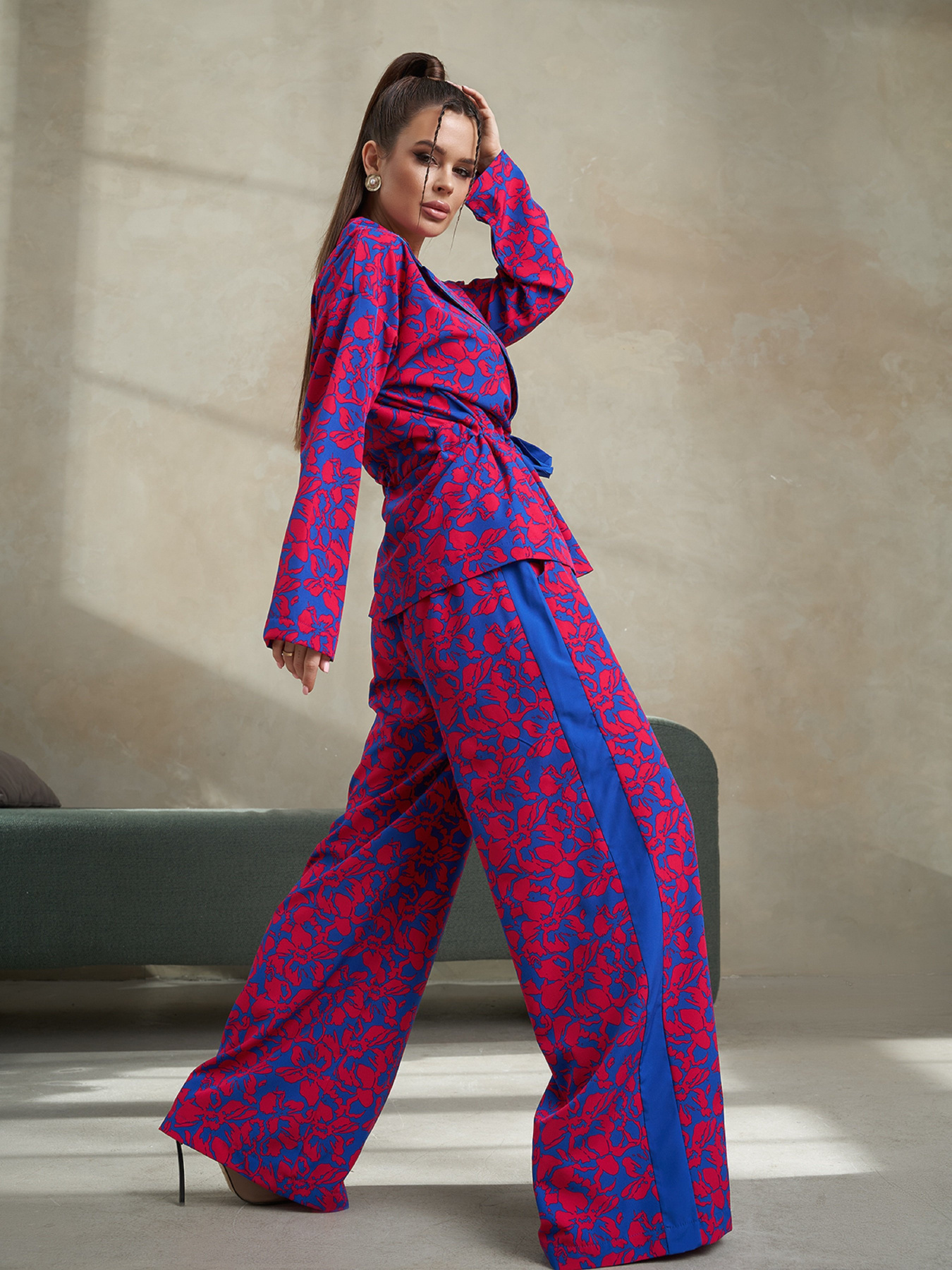 Костюм ISSA Plus модель 14493_синий Фото