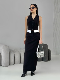 Деловой костюм Jadone Fashion модель Kostyum_Rossi_chorny Фото