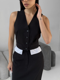 Діловий костюм Jadone Fashion модель Kostyum_Rossi_chorny Фото