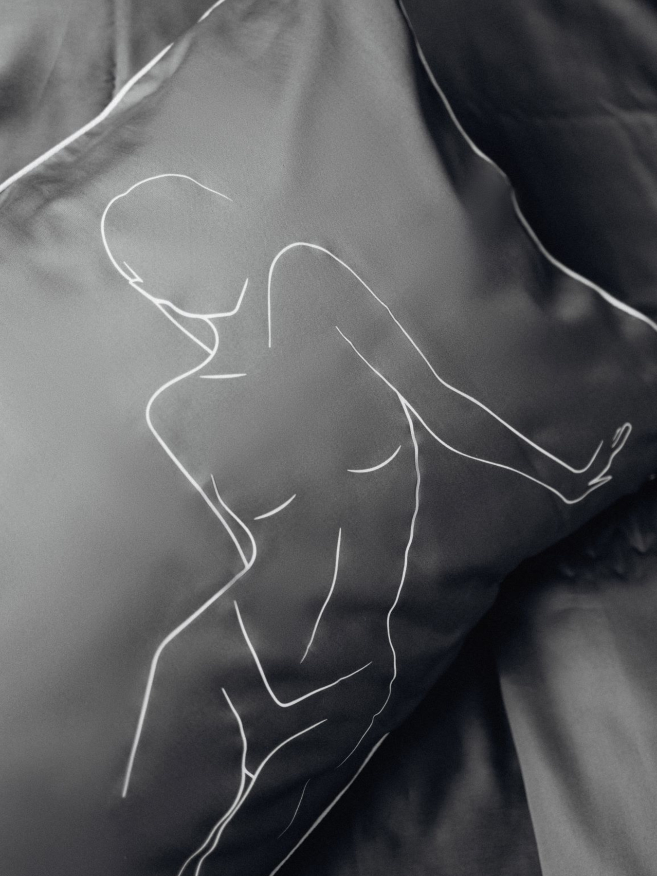 Комплект постільної білизни Graphite з принтом "Спокуса" B.D.S.M. модель SBCPKB01graphite Фото