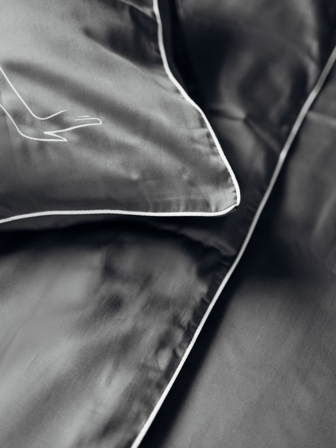 Комплект постільної білизни Graphite з принтом "Спокуса" B.D.S.M. модель SBCPKB01graphite Фото