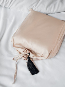 Комплект постільної білизни Nude з принтом "Силует" B.D.S.M. модель SBCPKB01beige Фото